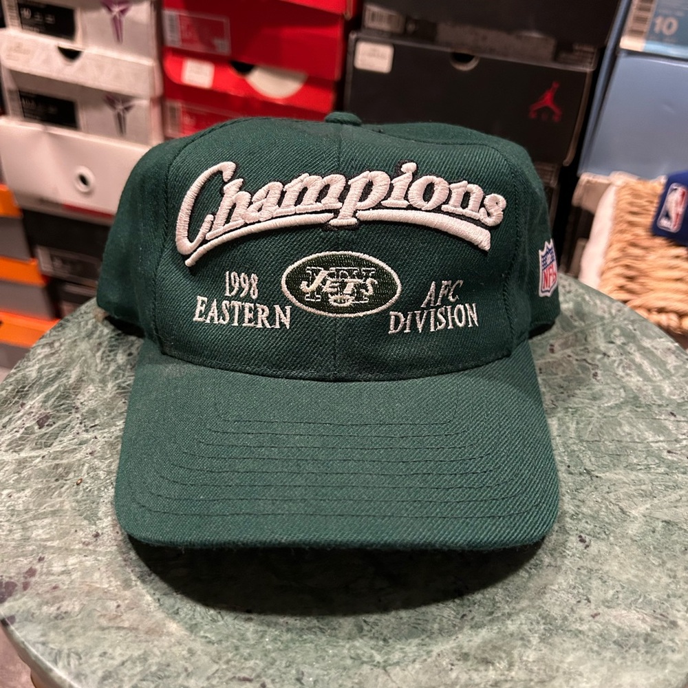 Vintage Logo Athletic New York Jets 1998 AFC Champions SnapBack Hat